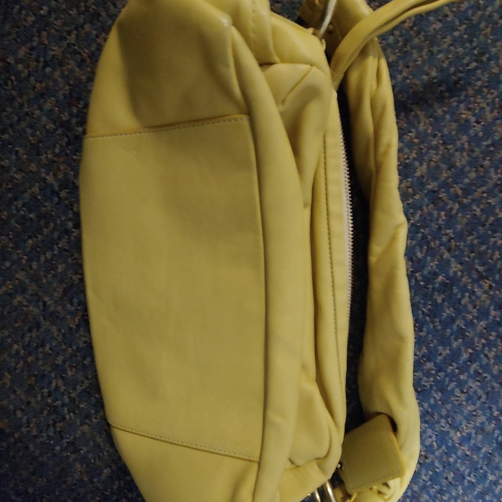 Yellow coach bag